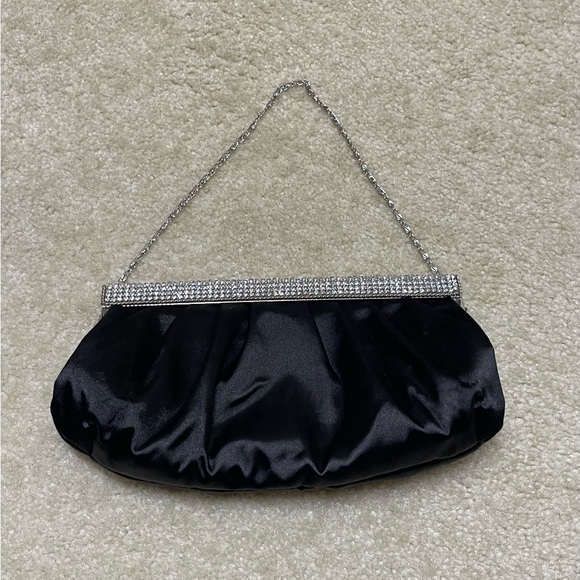 Black Evening Bag - Bridal Bag - Prom Bag - Purse - with Sparkle - Picture 3 of 7